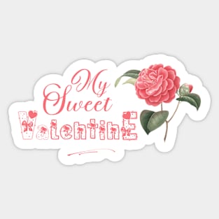 Sweet Floral Valentine Sticker